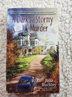 Julia Buckley A Dark and Stormy Murder Paperback Cozy Mystery Berkley 2016